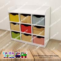 9 Çekmeceli Montessori Dolap CK-344091