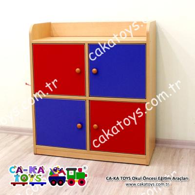 Basic Montessori 4 Kapaklı Dolap CK-347041