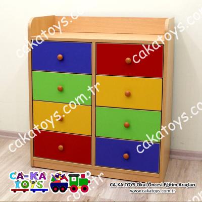 Basic Montessori 8 Çekmeceli Dolap CK-344081