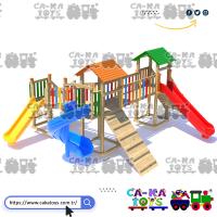 CK-103010 Üç Kuleli Renkli Aktivite Park