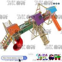 CK-103030 Üç Kuleli Renkli Multi Park