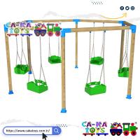 CK-152060 Ahşap Altıgen Salıncak 