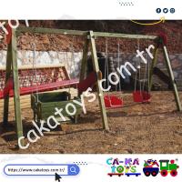 CK-152200 Ahşap Gondollu İkili Salıncak