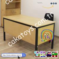 CK-253010 Kontra Metal Ayaklı Öğretmen Masası (Öğretmen Koltuğu dahil değildir)