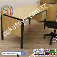 CK-253010 Kontra Metal Ayaklı Öğretmen Masası (Öğretmen Koltuğu dahil değildir)