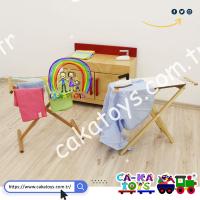 CK-265120 Ahşap Çamaşır Askılığı