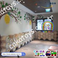 CK-305390 43 Kapaklı Petek Ayakkabılık (Duvar figürleri dahil değildir)