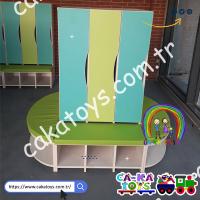 CK-306470 Banklı Kapaklı Orta Portmanto / 6 Kapaklı