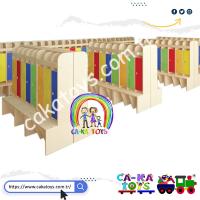 CK-306490 Raflı Banklı Kapaklı Portmanto / 3 Kapaklı 1 Modül