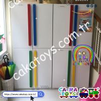 CK-306520 Çubuklu Portmanto / 4 Kapaklı 1 Modül