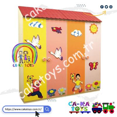 CK-306780 Bahar Çatılı Kapaklı Portmanto / 2 Kapaklı 1 Modül