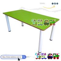 CK-309040 Anaokulu Yemekhane Masası 70x140 cm - Metal Ayaklı