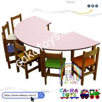 CK-309120 Ahşap U-Masa (Sandalyeler dahil değildir)