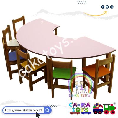 CK-309120 Ahşap U-Masa (Sandalyeler dahil değildir)