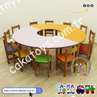 CK-310320 Daire Masa Grubu / 2 Parça (Sandalyeler dahil değildir)