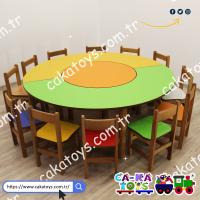 CK-310330 Daire Masa Grubu / 3 Parça (Sandalyeler dahil değildir)