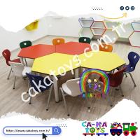 CK-310524 Petek Masa Grubu / 4 Parça (Sandalyeler dahil değildir)