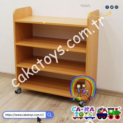 CK-342032 3 Raflı Tekerlekli Kral Dolap