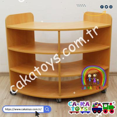 CK-342500 Oval Köşe Tekerlekli Kral Dolap