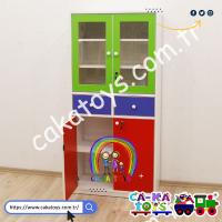 CK-353010 Çekmeceli Kapaklı Öğretmen Dolabı (Sandalye ve Öğretmen Dolabı ve Figürler dahil değildir)