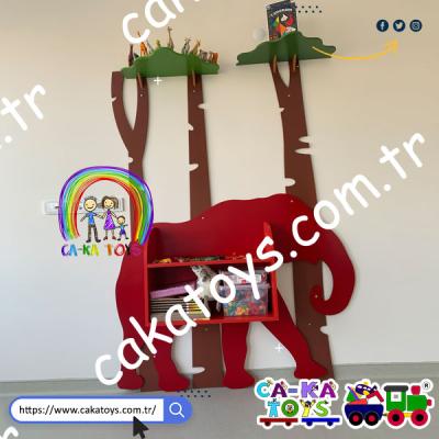 CK-355540 Ağaçlı Fil Kitaplık
