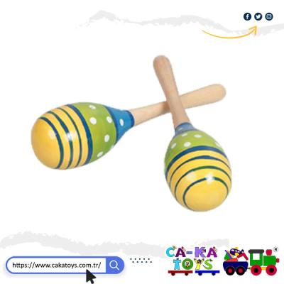 CK-360850 Ahşap Marakas / Adet