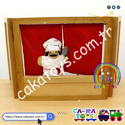 CK-366620 Masaüstü Masif Kukla Sahnesi