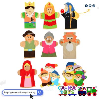 CK-366750 Masal Kahramanları Kukla Seti / 9 Parça