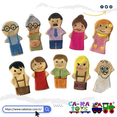 CK-366800 İnsanlar Parmak Kukla Seti / 10 Parça