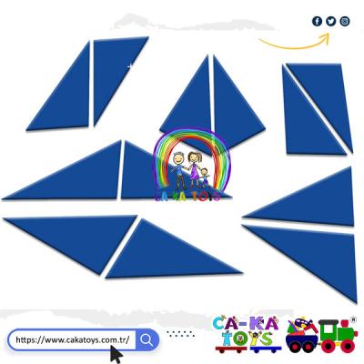 CK-522130 Montessori Yapıcı Mavi Üçgenler