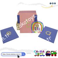 CK-522160 Montessori Kabartma Zımpara Küçük Harfler