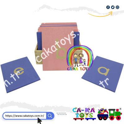 CK-522160 Montessori Kabartma Zımpara Küçük Harfler