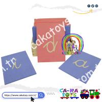 CK-522161 Montessori Kabartma Zımpara El Yazısı Harfler