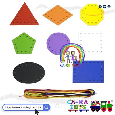 CK-522260 İpli Geometrik Şekiller