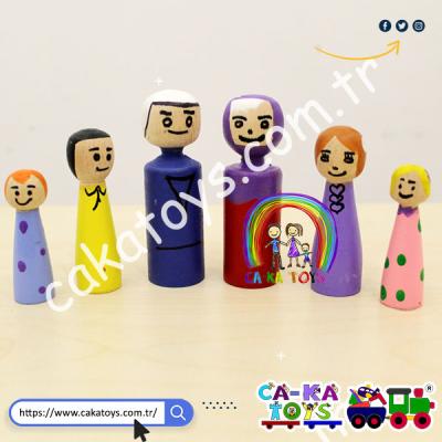 CK-522290 PEG Ahşap Bebek Ailesi