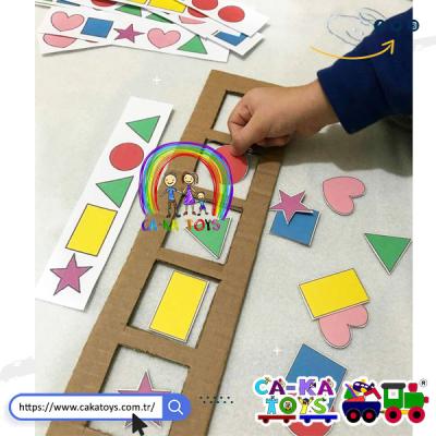 CK-523350 Kartlı Ahşap Şekil Eşleştirme