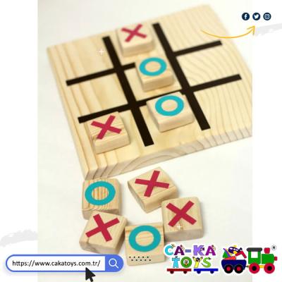 CK-523525 Ahşap Tic-Tac-Toe