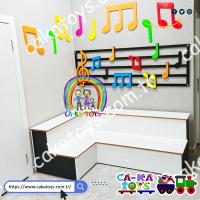 CK-560720 Büyük Nota Figürleri / 10 Parça (Sahne, Oturma Platformu ve Notalı Porte Figürü dahil değildir)