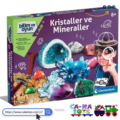 CK-64964 Mineraller ve Kristaller - Bilim ve Oyun Clementoni