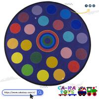 CK-790513 Renkler Halı Çap: 200 cm