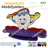 Figürlü Ahşap Diş Fırçalık CK-381520