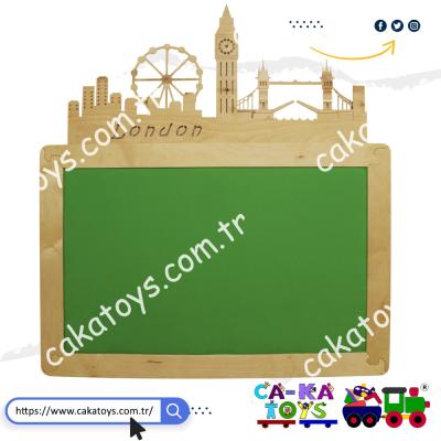 Figürlü Kontra Londra Kumaş Pano CK-290040