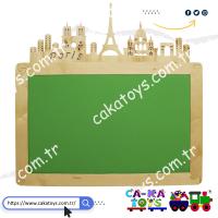 Figürlü Kontra Paris Kumaş Pano CK-290020