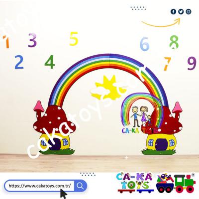 Gökkuşağı Mantar Duvar Figürü CK-560210