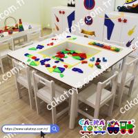Kare Aktivite Masası CK-307020 (Sandalyeler, Oyuncaklar ve Diğer Ürünler dahil değildir)