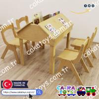 Kontra Kitaplıklı Masa CK-255010 (Sandalyeler dahil değildir)