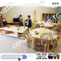 Kontra Oval Trapez Masa Grubu CK-210010 (Sandalyeler ve Oyuncaklar dahil değildir)