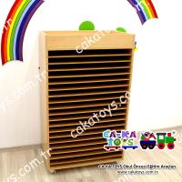 Montessori Karton Dolabı 20 Raflı CK-369101