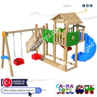 Natüra Salıncaklı Çift Kaydıraklı Park CK-101130