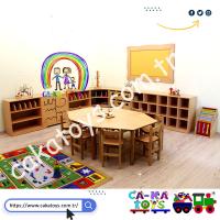 Natürel Köşe Dolap Grubu / 7 Parça CK-340120